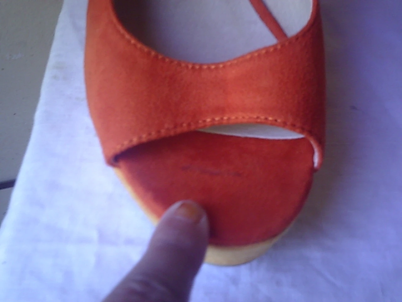 Escarpines Bicolore Naranja/Amarillo tacones 13 cm talla 37-nuevas (1 defecto) – photo 20